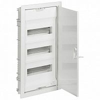Распределительный шкаф Nedbox 36 мод., IP40, встраиваемый, сталь, бежевая дверь, с клеммами |  код. 001433 |   Legrand